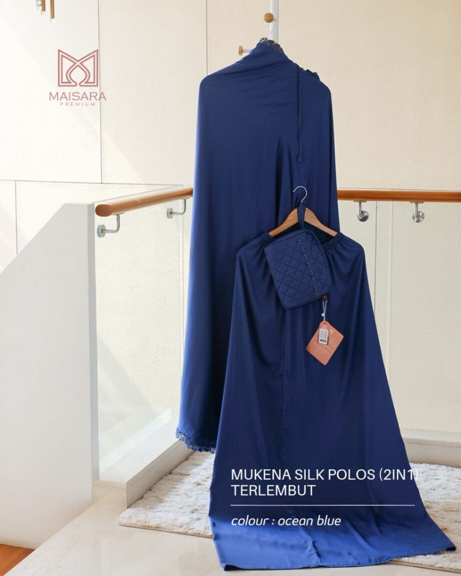 Prayer Set Silk Maisara - Ocean Blue Regular