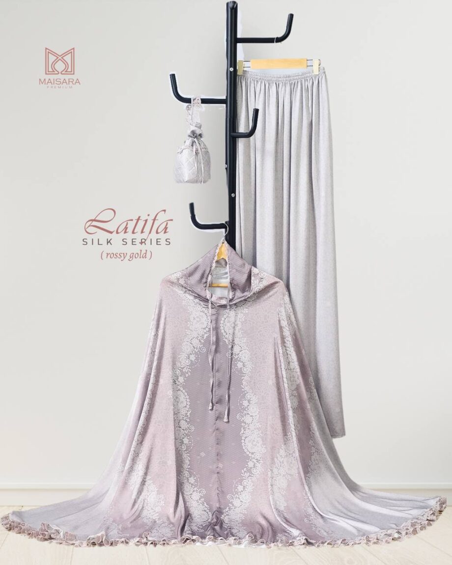 Prayer Set Silk Maisara - Latifa Rossy Gold